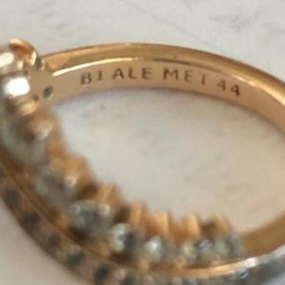 PANDORA ROSE PRINCESS WISHBONE RING SZ 44 (3) - Picture 3 of 3